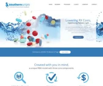 Southernscripts.net(Southern Scripts a unique PBM model with three core components. Our goal) Screenshot