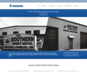 Southernsheetmetalfl.com(Custom Sheet Metal Fabrication) Screenshot