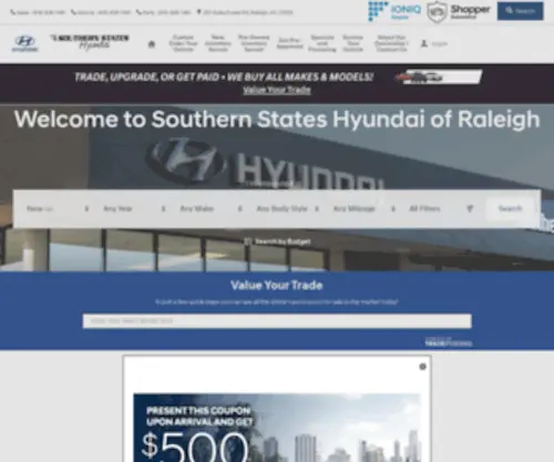 Southernstateshyundai.net(Southern States Hyundai of Raleigh) Screenshot