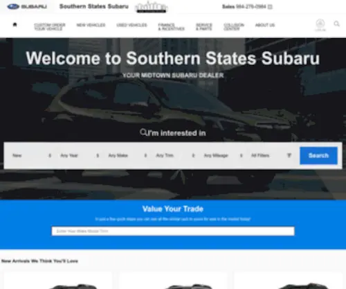 Southernstatessubaru.net Screenshot
