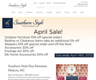 Southernstylefinefurniture.com(Discount Furniture Outlet) Screenshot