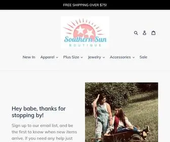 Southernsunboutique.net(Boho, Trendy, women’s boutique clothing) Screenshot