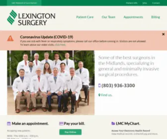 Southernsurgical.com(Lexington Surgery) Screenshot