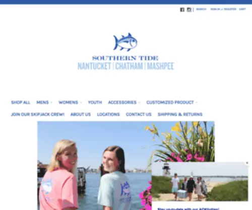 Southerntidenantucket.com(Southern Tide Nantucket) Screenshot
