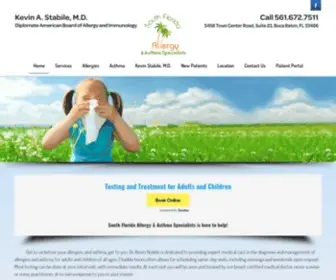 Southflallergy.com(South Florida Allergy & Asthma Specialists) Screenshot