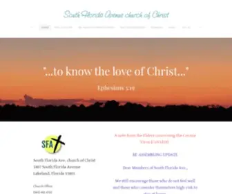 Southfloridaavenuechurchofchrist.com(South Florida Avenue church of Christ) Screenshot