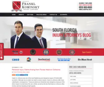 Southfloridainjuryattorneysblog.com(Published by South Florida Injury Lawyers) Screenshot