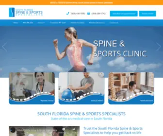 Southfloridaspineandsports.com(South Florida Spine & Sports Specialists) Screenshot