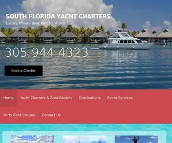 Southfloridayachtcharters.org(South Florida Yacht Charters) Screenshot