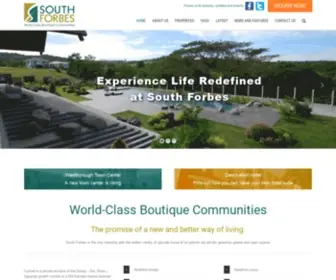 Southforbes.com(South Forbes by Cathay Land Inc) Screenshot