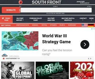 Southfront.org(SouthFront) Screenshot