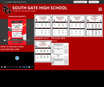 Southgatehs.org(South Gate High School) Screenshot