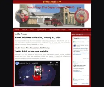 Southhaysfire.com(South Hays Fire Department) Screenshot