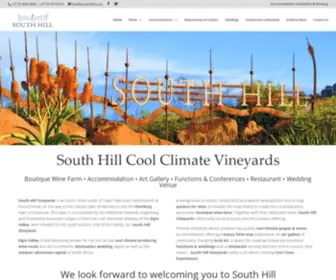 Southhill.co.za(South Hill Vineyards) Screenshot