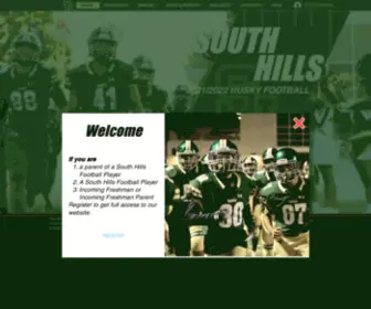 Southhillsfootball.com(Offiicial Website of the South Hills High School) Screenshot