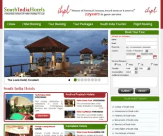 Southindiahotels.com(South India Hotels) Screenshot