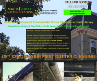 SouthJerseyguttercleaning.com(South Jersey Gutter Cleaning and Repairs) Screenshot