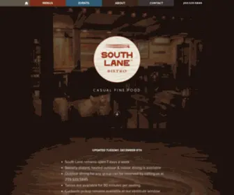 Southlanebistro.com(South Lane Bistro) Screenshot