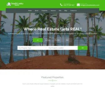 Southlankarealty.com(South Lanka Realty) Screenshot