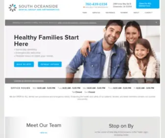 Southoceansidedental.com(Dentist Office in Oceanside) Screenshot