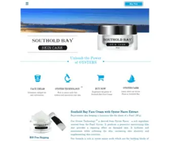 Southoldbay.com(Southold Bay Oyster Face Cream) Screenshot