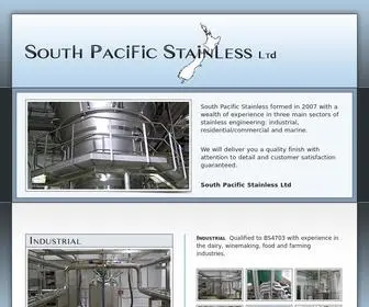 Southpacificstainless.co.nz(South Pacific Stainless Ltd) Screenshot