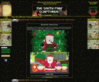 Southparkwillie.com(The South Park Scriptorium) Screenshot