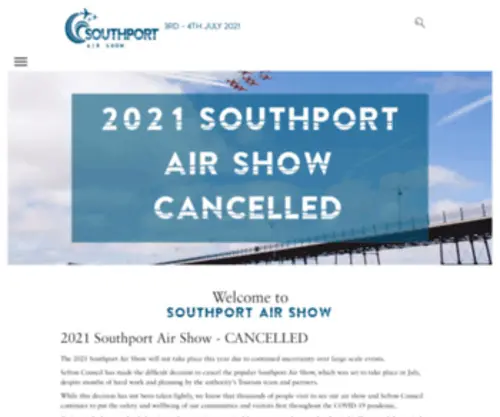 Southportairshow.com(Official Southport Air Show Info & Tickets) Screenshot