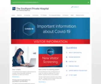 Southportprivate.com.au(The Southport Private Hospital) Screenshot