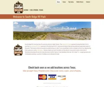 SouthridgervPark.com(Ozona RV Park) Screenshot