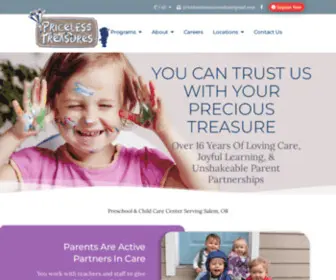 Southsalemchildcare.com(Priceless Treasures Preschool & Child Care Center Serving Salem) Screenshot