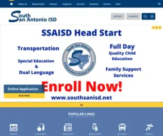 Southsanisd.net(The South San Antonio Independent School District) Screenshot