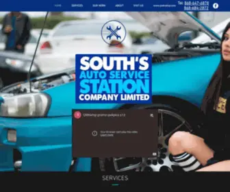 Southsauto.com(South's Auto Service Station) Screenshot