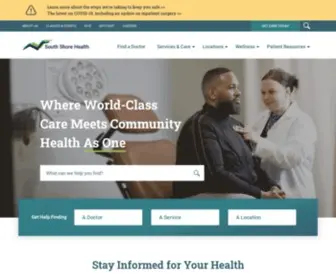 Southshorehealth.org(South Shore Health in Massachusetts) Screenshot
