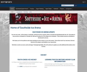 Southsidearena.com(Southside Ice Arena) Screenshot