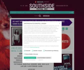 Southside.de(Das Southside Festival in Neuhausen ob Eck) Screenshot