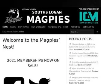 Southsloganmagpies.com.au(Official Site Of The Souths Logan Magpies) Screenshot