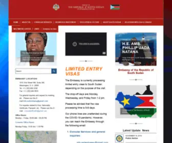 Southsudanembassyusa.org(Republic of South Sudan) Screenshot