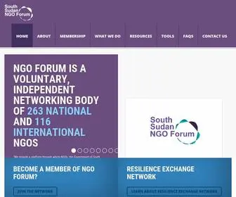 Southsudanngoforum.org(South Sudan NGO Forum) Screenshot