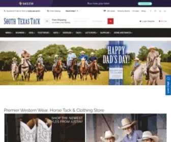 Southtexastack.com(Western Wear & Tack) Screenshot