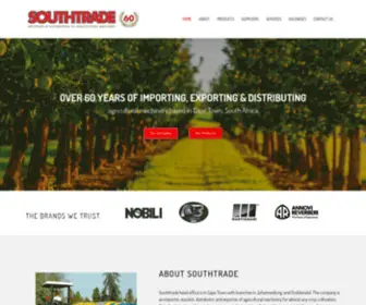 Southtrade.co.za(Exporting & distributing agricultural machinery) Screenshot