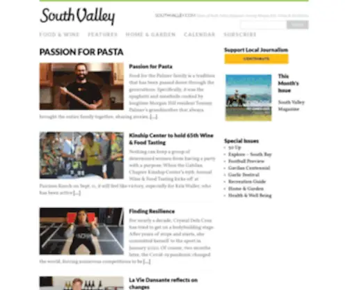 Southvalley.com(South Valley Magazine) Screenshot