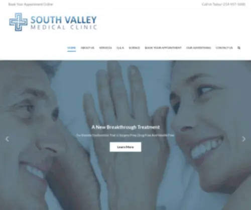 Southvalleymedicalclinic.com(South Valley Medical Clinic) Screenshot