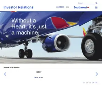 Southwestairlinesinvestorrelations.com(Southwest Airlines) Screenshot