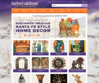 Southwestandbeyond.com(Southwest And Beyond Mexican Home Decor Western Art) Screenshot