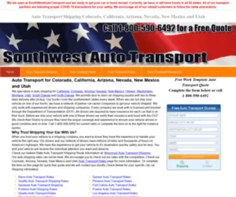 Southwestautotransport.com(Auto Transport and Shipping for Colorado) Screenshot