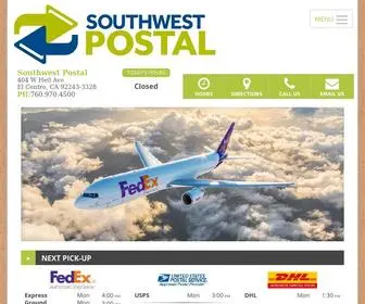 Southwestpostal.net(Packing, Shipping, Mailing) Screenshot