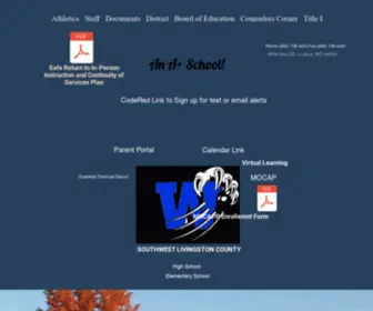 Southwestr1.org(SOUTHWEST LIVINGSTON COUNTY) Screenshot