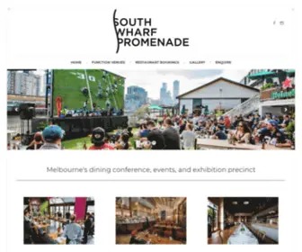 Southwharfrestaurants.com.au(South Wharf Promenade) Screenshot