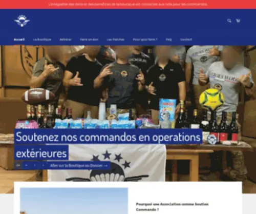 Soutien-Commando.fr(L'Association Soutien Commando) Screenshot